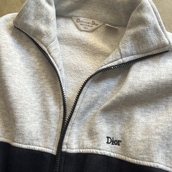Christian Dior VINTAGE zip up sweater sweater - Picture 2 of 5